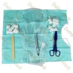 Oral Care Kit Disposable Surgical Kits With Bib Gloves Cotton Ball Tongue Depressor for sale