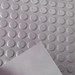 Grey TPE Rubber Floor Mat 5mm Thickness Coin Rubber Garage Flooring Matting for sale