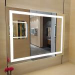 Adjustable Color Temperature W36xH24 Wall Mount LED Bathroom Mirror for Home Bathroom for sale