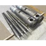 38CrMoAl Conical Twin Screw And Barrel 65/132 For PVC Pipe Profile WPC Spc for sale