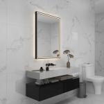 Modern Touch Screen LED Smart Wall Mounted Custom Shape Bathroom Mirror For Hotel Home for sale