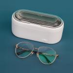 White Glasses Household Ultrasonic Cleaner 40kHz ABS Housing With Digital Timer for sale