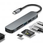 USB C Hub HDMI Adapter 5Gbps With MicroSD TF Card Reader for sale