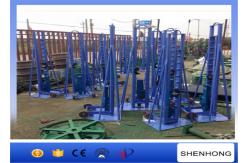 China Manual Drive 10T Cable Drum Jacks Hydraulic Cable Lifting Jack Trapezoidal Structure supplier