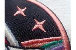 China Fashion Pattern Embroidered Patches With Heating Melt On Back Of Laser supplier