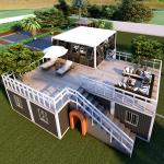 Portable Inflatable Bubble House 2 Storey Detachable Container Home Modular Prefabricated Portable Foldable House for sale