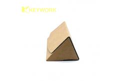 China Ultra Light Triangle Cardboard Optical Glasses Case Double Sided Buckle Carton supplier