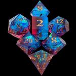 Multi Color Custom Resin Dice DND#RPG Red And Blue Smooth Texture for sale