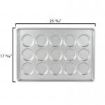 RK Bakeware China 3 Inch Glazed Aluminumized Steel Hamburger Bun Pan Baking Tray