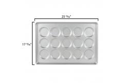 China RK Bakeware China 3 Inch Glazed Aluminumized Steel Hamburger Bun Pan Baking Tray supplier