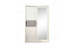 China Home Two Door Steel Wardrobe With Mirror KD Structure   Wear Resistance supplier
