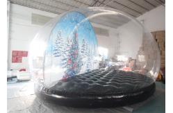 China 3M 4M Large PVC Christmas Snow Globe Inflatable Snow Globe Ball Photo Booth supplier