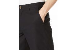 China Black Drawstring Mens Linen Shorts 10In Inseam for Spring and Autumn supplier