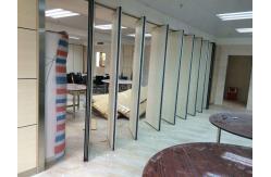 China Solid MDF Fabric Foldable Partition Wall , 1230 mm Panel Width supplier