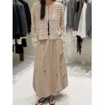 Spring And Summer Hot 100% Cotton Collarless Crochet Cardigan for sale