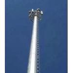 50m Gsm Fm 5g Telecom Steel Monopole Tower 3 Platforms Hot Dip Galvanized for sale