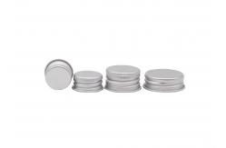 China 20mm Silver Aluminum Plastic Screw Cap For Pill Bottles supplier