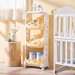 Movable 62.5cm 2 Layer Stacking Plastic Shelves Sterilite Garage Storage