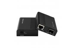China Mini 10G Media Converter Unmanaged SFP+ Fiber Optic To 10GBased-T Rack Mountable supplier
