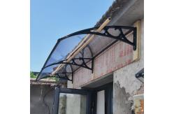 China Customized PC Canopy With Black Frame And Polycarbonate Sail Material supplier