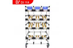 China Plastic Coated Lean Pipe Joint Rack Customization For Industrial supplier