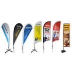 Decoration Double Side Teardrop Beach Flag Dye Sublimation Printing for sale