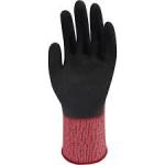 Size 6-11 Nitrile Palm Coated Work Gloves Knit Wrist Polyester Liner for sale