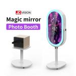 Smart Portable Mirror Booth Kiosk , Selfie Mirror Photo Booth With Printer 21.5inch for sale