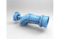 China Micro Hydro Turbine Generator Large Flow Rates With Stainless Steel Runner supplier