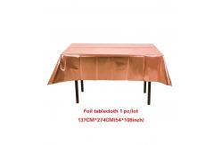 China OEM Waterproof Polyester Aluminum Foil Printed Tablecloth supplier