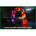Inflatable Archway Rental Mylon Cloth Inflatable Arch Christmas Decoration Arch With LED Light for sale