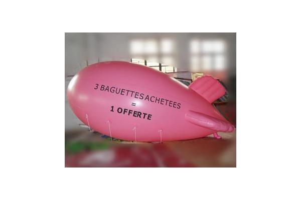 Inflatable advertising blimp / inflatable giant helium airplane / flying pink 5mL blimp