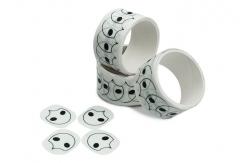 China 15mm Heat Resistant White Pattern Washi Tape Stickers supplier