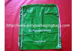 China White Lightweight Plastic Drawstring Backpack Bags For Mobile Phone / Handphone supplier
