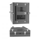 Aluminum Dog Travel Box Foldable Gray Color for sale