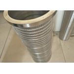 Johnson Continuous Wedge Wire Screen Pipe / Water Well Screen For Oil Well for sale