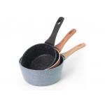 5mm Heat Resistant Stone Coating Aluminum Milk Pan for sale