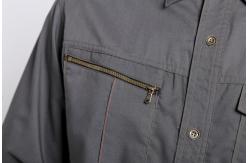 China Flap Suit Anti Static Fabric Gray Jacket Work Clothes supplier