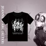 Black Anime Cartoon Printing Sublimated Men Tee Tops for sale