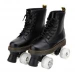 Combat Boot Quad Outdoor Roller Skate With Led 4 Wheels for sale
