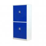 Knock Down Blue Stainless Steel 2 Drawer File Cabinet for sale