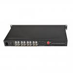 HD 1080P AHD CVI TVI Fiber Video Digital Optical Converter 16 Port AC 220V Input for sale