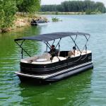 19ft Luxury Pontoon Boat Customizable Leisure Craft for Relaxation & Entertainment for sale