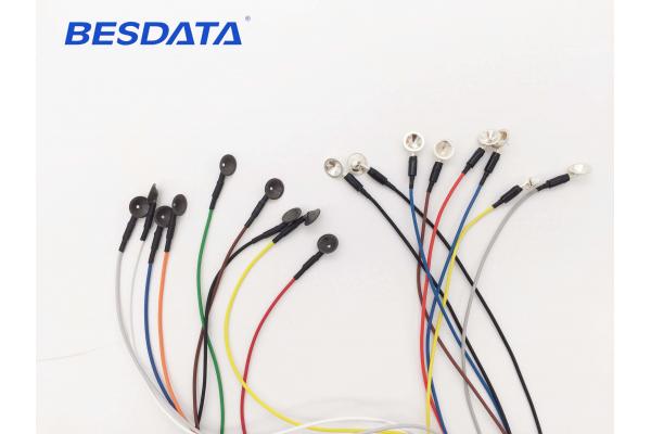 Replaceable EEG Ag/Agcl Gold And Sintered Cup EEG Electrodes And EEG Cables