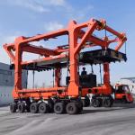 60T Straddle Carrier Container Handling Car Energy Storage Tanks Carrier Material Handling for sale