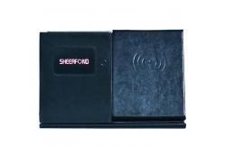 China Multifunction Smart Creative Pu Leather Usb Wireless Charging Pen Holder Desktop supplier