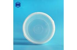 China Butter Biscuits IML Bucket Microwavable Clear Plastic Bucket With Lid supplier