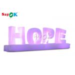 Attractive Giant Colorful Art Inflatable Word Model / Inflatable Letters For Decoration for sale