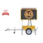 EN12966 Mobile LED Displays , Colour Variable Message Signs Trailer Mounted for sale