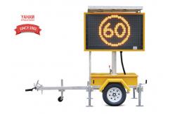 China EN12966 Mobile LED Displays , Colour Variable Message Signs Trailer Mounted supplier